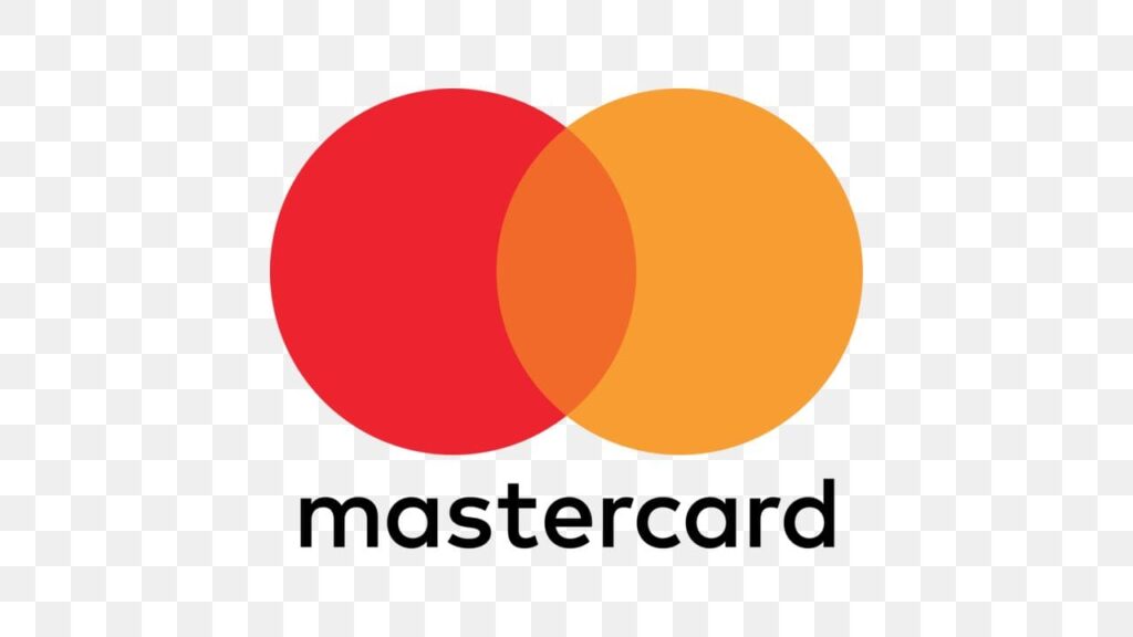 The Mastercard logo with overlapping red and orange circles.